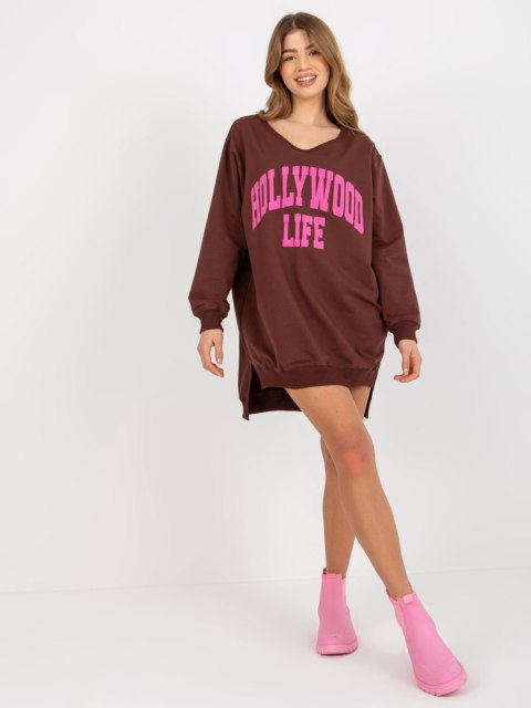Bluza VI-BL-3102.01P brązowo-różowy