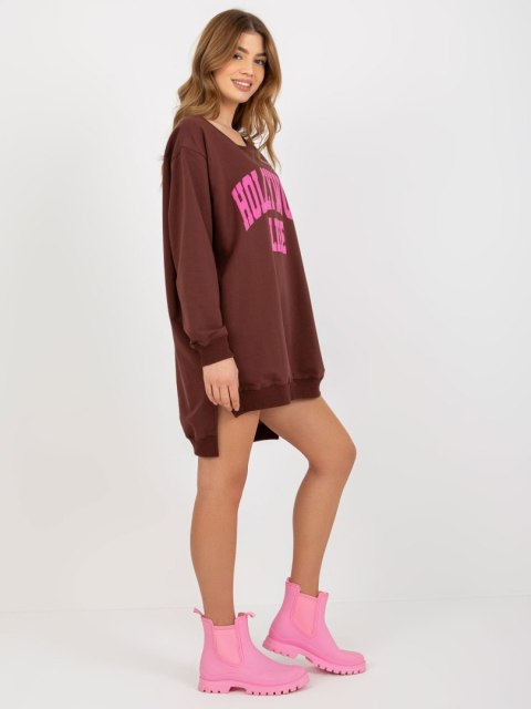Bluza VI-BL-3102.01P brązowo-różowy
