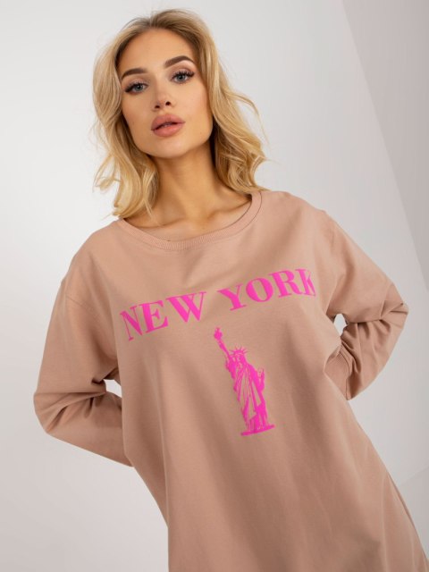 Bluza VI-BL-3212.15X beżowo-różowy