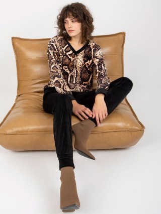Komplet RP-KMPL-8190-4.18P czarno-beżowy S/M