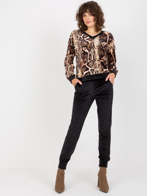 Komplet RP-KMPL-8190-4.18P czarno-beżowy S/M Komplet RP-KMPL-8190-4.18P czarno-beżowy S/M