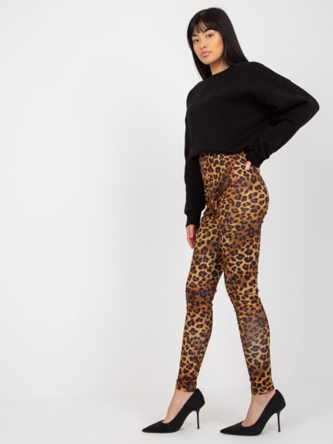 Leginsy VI-LG-149.02P czarno-beżowy L/XL Leginsy VI-LG-149.02P czarno-beżowy L/XL