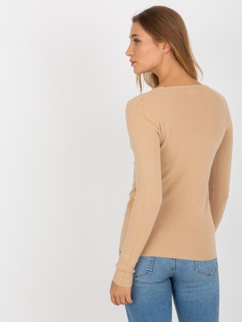 Sweter NM-SW-J52004-2.04 camelowy Sweter NM-SW-J52004-2.04 camelowy