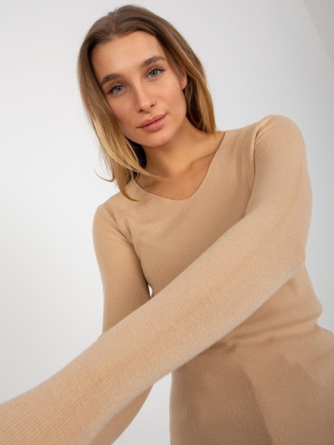 Sweter NM-SW-J52004-2.04 camelowy Sweter NM-SW-J52004-2.04 camelowy