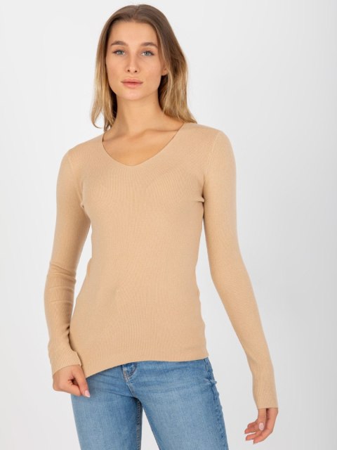 Sweter NM-SW-J52004-2.04 camelowy Sweter NM-SW-J52004-2.04 camelowy