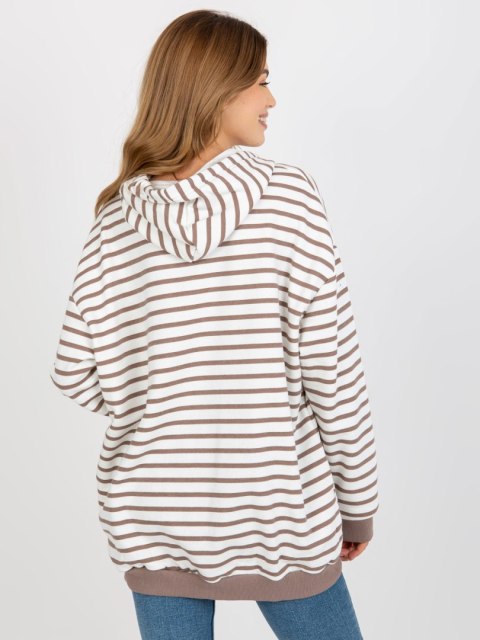 Bluza FA-BL-8287.20P biało-brązowy Bluza FA-BL-8287.20P biało-brązowy