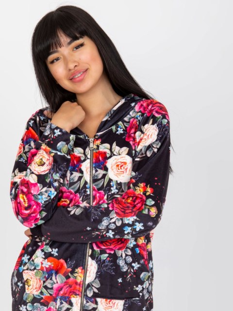 Bluza RV-BL-8143.83P czarno-czerwony S/M Bluza RV-BL-8143.83P czarno-czerwony S/M