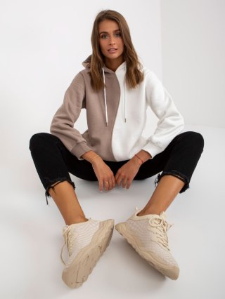 Bluza RV-BL-8233.32X biało-beżowy S/M