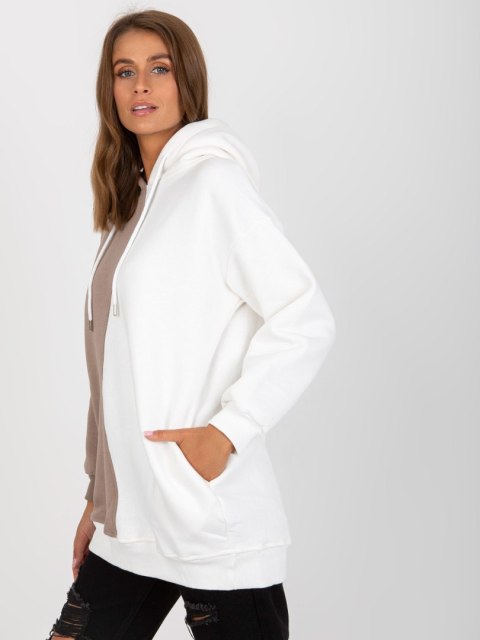Bluza RV-BL-8233.32X biało-beżowy S/M