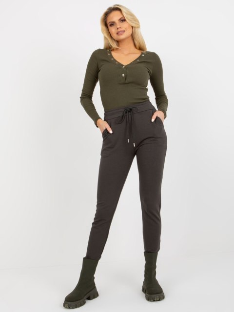 Spodnie dresowe RV-DR-8369.89P ciemny khaki S/M Spodnie dresowe RV-DR-8369.89P ciemny khaki S/M