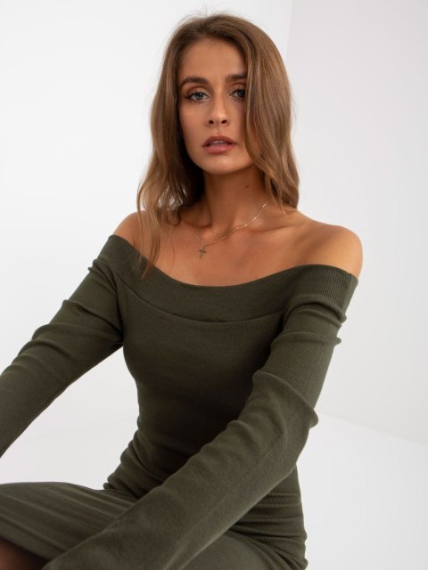 Sukienka EM-SK-674.26P khaki Sukienka EM-SK-674.26P khaki