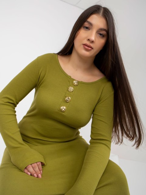 Sukienka FA-SK-0244.96 oliwkowy Sukienka FA-SK-0244.96 oliwkowy