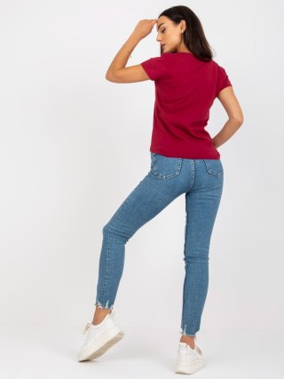 T-shirt B-013.25P bordowy XL