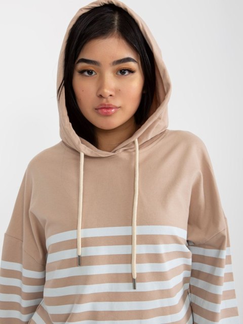 Bluza LO-BL-DY-28.01 biało-beżowy S Bluza LO-BL-DY-28.01 biało-beżowy S