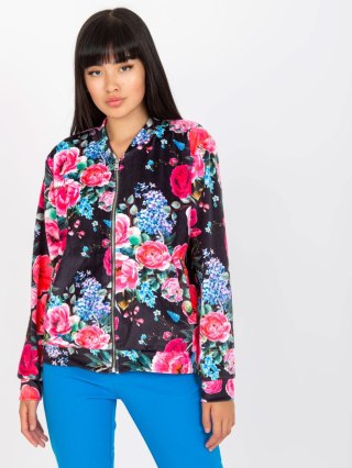 Bluza RV-BL-8116.86P czarno-różowy S/M