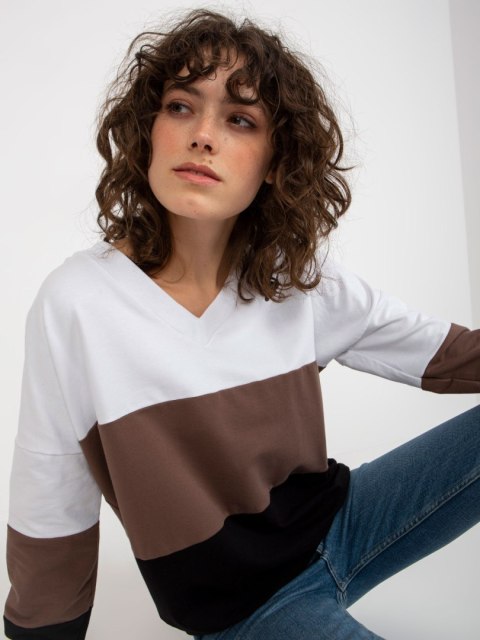 Bluza RV-BL-8328.72 biało-czarny L/XL Bluza RV-BL-8328.72 biało-czarny L/XL