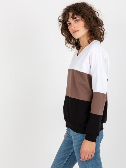 Bluza RV-BL-8328.72 biało-czarny L/XL Bluza RV-BL-8328.72 biało-czarny L/XL