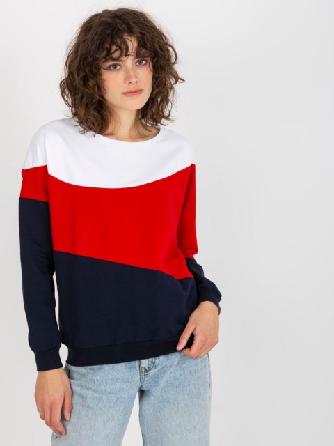 Bluza RV-BL-8430.61P biało-granatowy Bluza RV-BL-8430.61P biało-granatowy