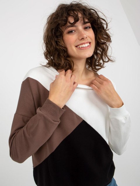 Bluza RV-BL-8463.41P biało-czarny Bluza RV-BL-8463.41P biało-czarny
