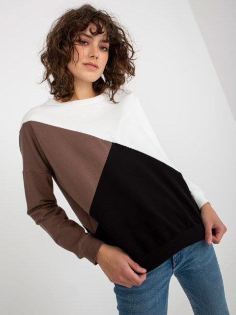 Bluza RV-BL-8463.41P biało-czarny Bluza RV-BL-8463.41P biało-czarny