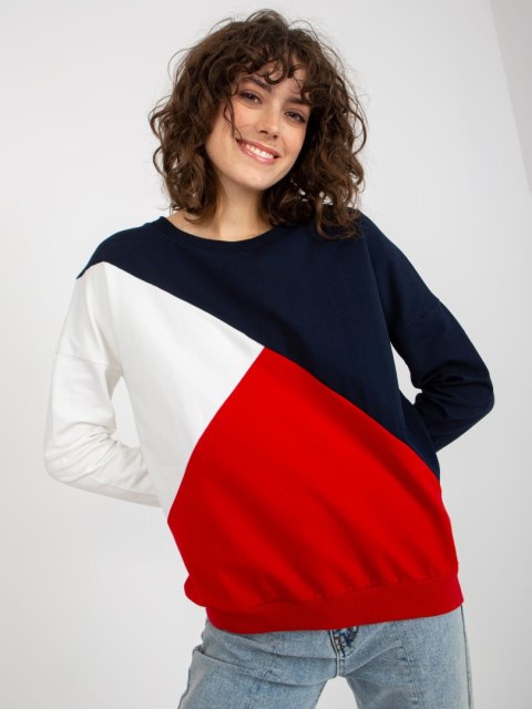 Bluza RV-BL-8463.41P granatowo-czerwony Bluza RV-BL-8463.41P granatowo-czerwony