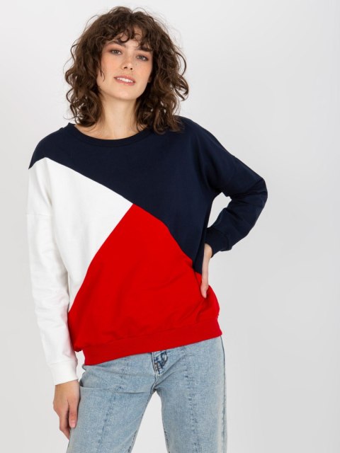 Bluza RV-BL-8463.41P granatowo-czerwony Bluza RV-BL-8463.41P granatowo-czerwony