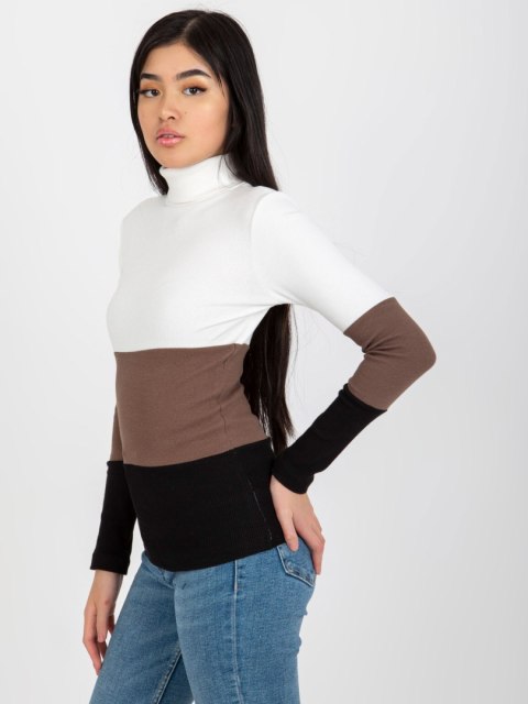Bluzka RV-BZ-8465.51 biało-czarny L/XL Bluzka RV-BZ-8465.51 biało-czarny L/XL