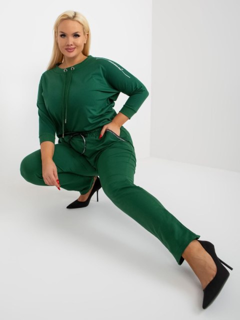 Spodnie dresowe RV-DR-4765.52 ciemny zielony 3XL Spodnie dresowe RV-DR-4765.52 ciemny zielony 3XL