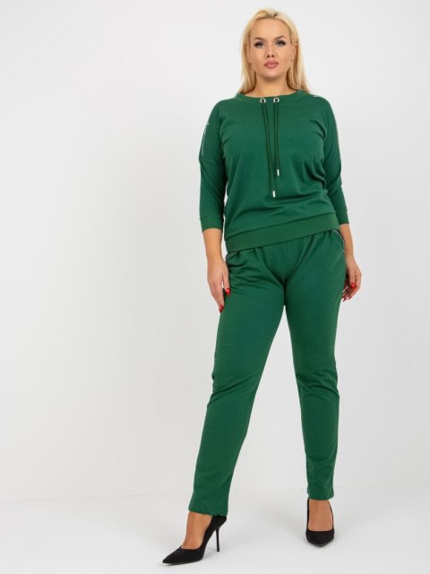 Spodnie dresowe RV-DR-4765.52 ciemny zielony 3XL Spodnie dresowe RV-DR-4765.52 ciemny zielony 3XL