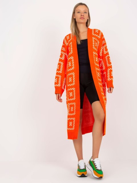 Sweter LC-SW-0296.08P pomarańczowy Sweter LC-SW-0296.08P pomarańczowy