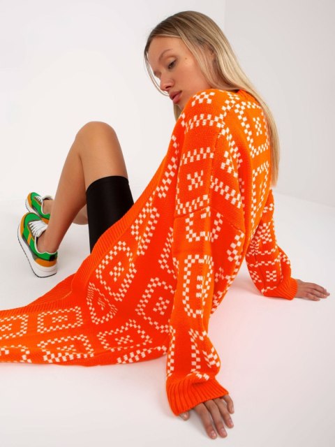Sweter LC-SW-0296.08P pomarańczowy Sweter LC-SW-0296.08P pomarańczowy