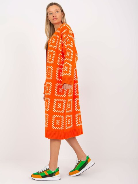 Sweter LC-SW-0296.08P pomarańczowy Sweter LC-SW-0296.08P pomarańczowy
