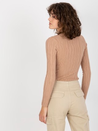 Sweter NM-SW-DZ92528-1.20P camelowy