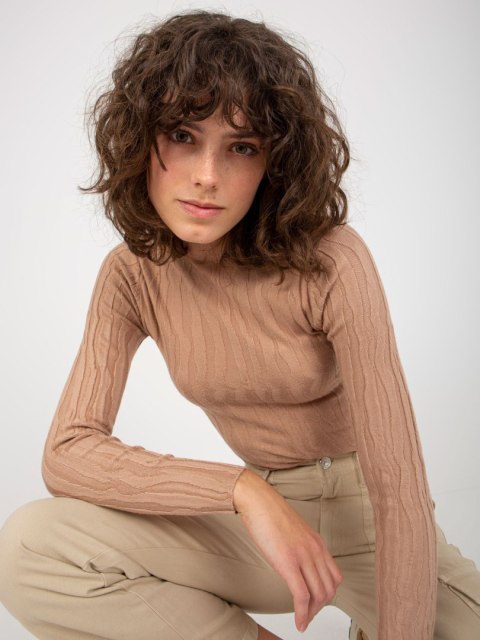 Sweter NM-SW-DZ92528-1.20P camelowy