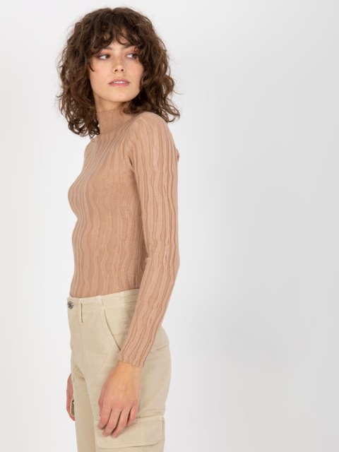 Sweter NM-SW-DZ92528-1.20P camelowy
