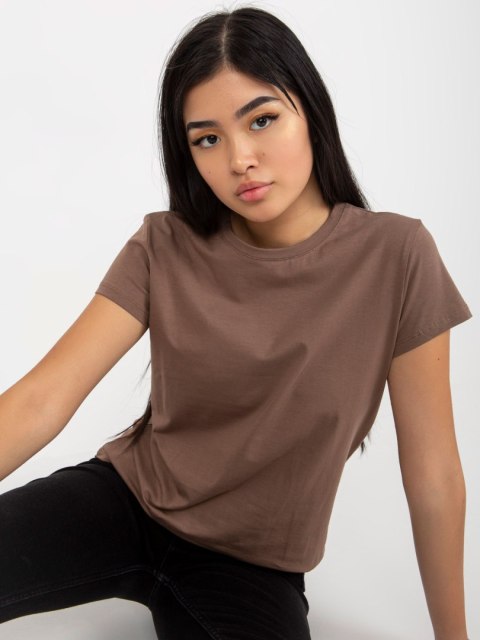 T-shirt RV-TS-4623.40 brązowy XS T-shirt RV-TS-4623.40 brązowy XS