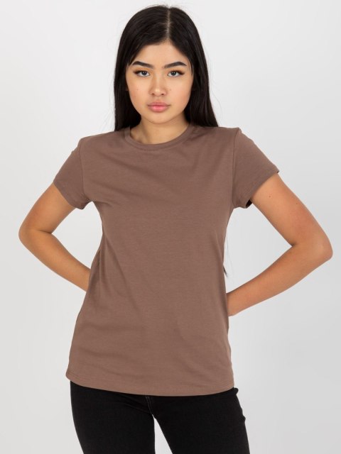 T-shirt RV-TS-4623.40 brązowy XS T-shirt RV-TS-4623.40 brązowy XS