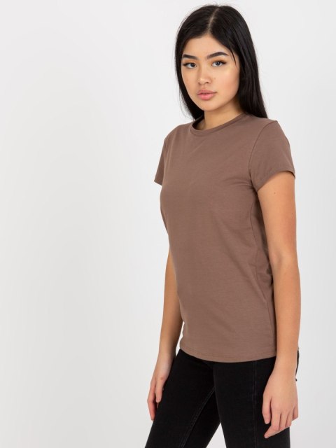 T-shirt RV-TS-4623.40 brązowy XS T-shirt RV-TS-4623.40 brązowy XS