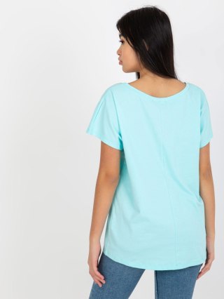 T-shirt RV-TS-4832.85 mietowy L
