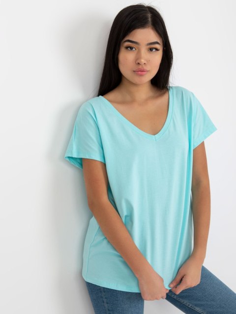 T-shirt RV-TS-4832.85 mietowy L T-shirt RV-TS-4832.85 mietowy L