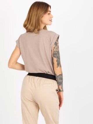T-shirt RV-TS-4833.22X ciemny bezowy L