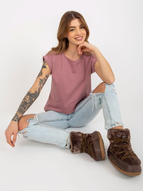 T-shirt RV-TS-4833.52 ciemny różowy L T-shirt RV-TS-4833.52 ciemny różowy L