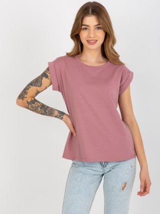 T-shirt RV-TS-4833.52 ciemny różowy S