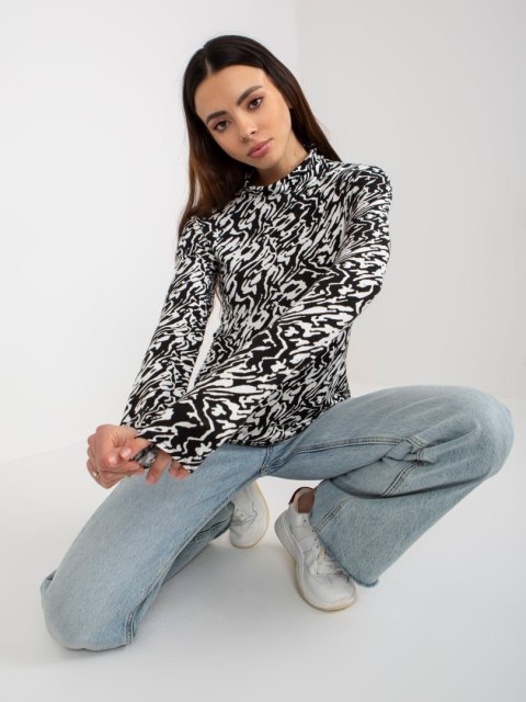 Bluzka LK-BZ-509197-1.51P biało-czarny S/M
