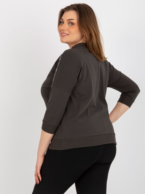 Bluzka RV-BZ-8459.10X ciemny khaki Bluzka RV-BZ-8459.10X ciemny khaki