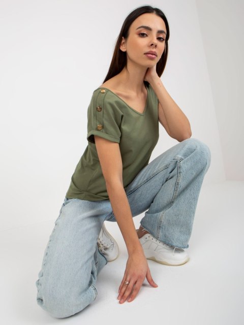Bluzka TW-BZ-BL-1006.56 khaki M Bluzka TW-BZ-BL-1006.56 khaki M