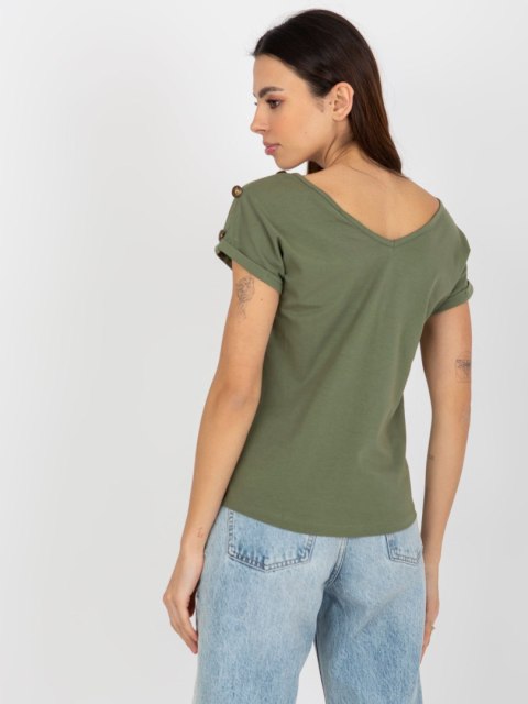 Bluzka TW-BZ-BL-1006.56 khaki S Bluzka TW-BZ-BL-1006.56 khaki S