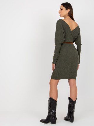 Sukienka TW-SK-BE-BQ183.19 khaki L