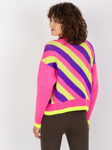 Sweter EM-SW-1027-01.01X różowy Sweter EM-SW-1027-01.01X różowy
