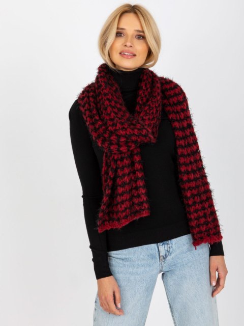 Szalik AT-SZ-3710.88 czarno-czerwony Szalik AT-SZ-3710.88 czarno-czerwony